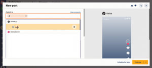 scheduling tiktok on hootsuite 