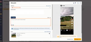 scheduling TikTok on Hootsuite 